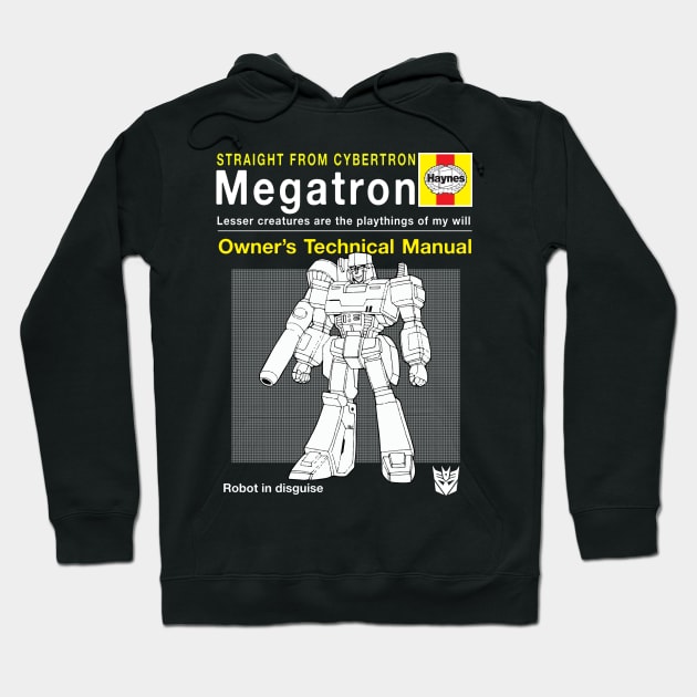 Megatron Haynes Manual Transformers Hoodie by Bevatron